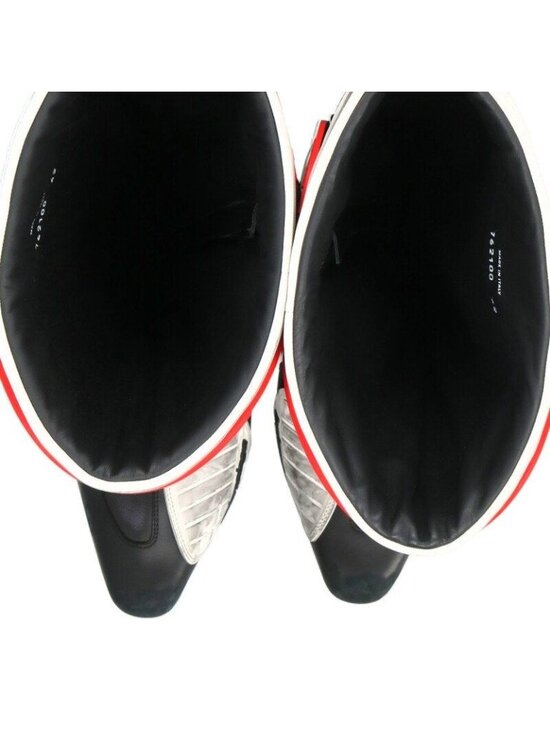 Balenciaga Lether Biker Boots Leather Long
